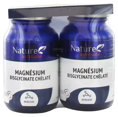 Nature Attitude Magnesium Bisglycinate Chelate 2 X 60 Capsules