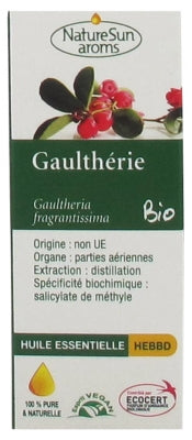 Naturesun Aroms Gaultheria (Gaultheria Fragrantissima) Organic 10Ml