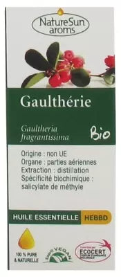 Naturesun Aroms Gaultheria (Gaultheria Fragrantissima) Organic 10Ml