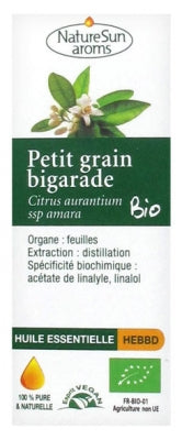 Naturesun Aroms Organic Essential Oil Petit Grain Bigarade (Citrus Aurantium Ssp Amara) 10Ml