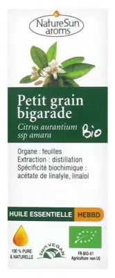 Naturesun Aroms Organic Essential Oil Petit Grain Bigarade (Citrus Aurantium Ssp Amara) 10Ml