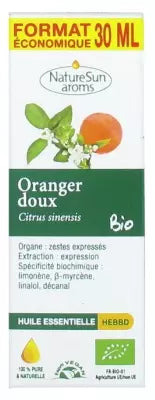 Naturesun Aroms Organic Essential Oil Sweet Orange (Citrus Sinensis) Economic Size 30Ml