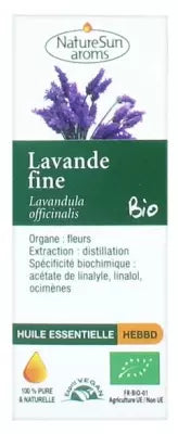 Naturesun Aroms Organic Essential Oil Fine Lavender (Lavandula Officinalis) 10Ml