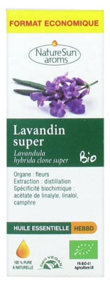 Naturesun Aroms Organic Essential Oil Super Lavandula (Lavandula Hybrida Clone Super) Economic Size 30Ml