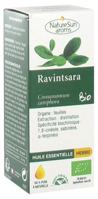Naturesun Aroms Organic Essential Oil Ravintsara (Cinnamomum Camphora) 10Ml