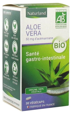 Naturland Aloe Vera Organic 30 Vegecaps