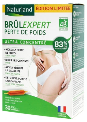 Naturland Brûlexpert Weight Loss Organic 30 Phials Of 10Ml