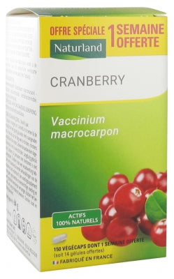 Naturland Cranberry 150 Vegecaps In Which 21 Free Vegecaps