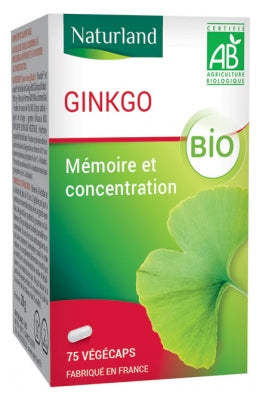 Naturland Organic Ginkgo 75 Vegecaps