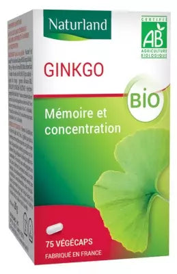 Naturland Organic Ginkgo 75 Vegecaps