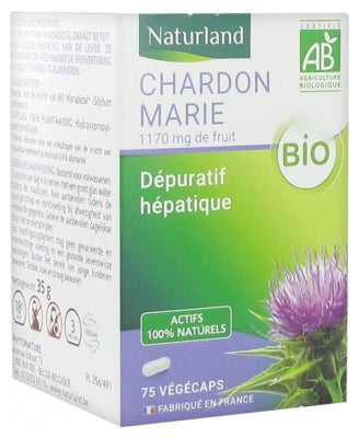 Naturland Organic Milk Thistle 75 Vegecaps