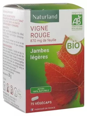 Naturland Organic Red Vine 75 Vegecaps