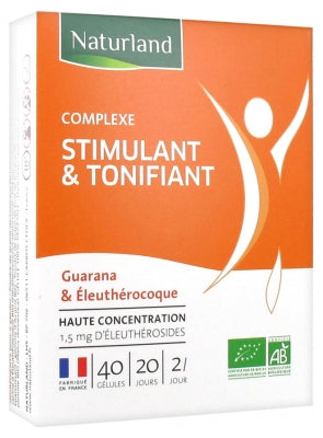 Naturland Organic Stimulating And Toning Complex 40 Capsules