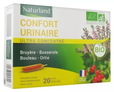 Naturland Organic Urinary Comfort 20 Drinkable Phials Of 10Ml