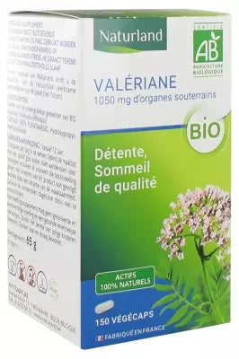 Naturland Organic Valerian 150 Vegecaps