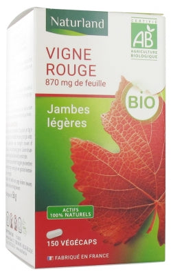 Naturland Red Vine Organic 150 Vegecaps