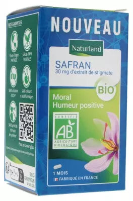 Naturland Saffron Organic 30 Vegecaps