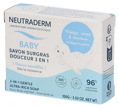 Neutraderm Baby 3-In-1 Gentle Ultra-Rich Soap 100G