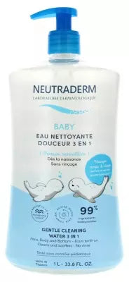 Neutraderm Baby Gentle Cleaning Water 3 In 1 1L