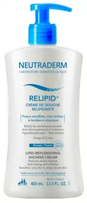 Neutraderm Relipid+ Lipid-Replenishing Shower Cream 400Ml