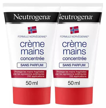 Neutrogena Concentrated Fragrance Free Hands Cream 2 X 50Ml