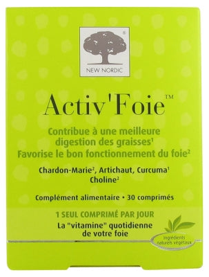New Nordic Activ'Foie 30 Tablets