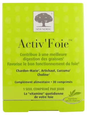 New Nordic Activ'Foie 30 Tablets
