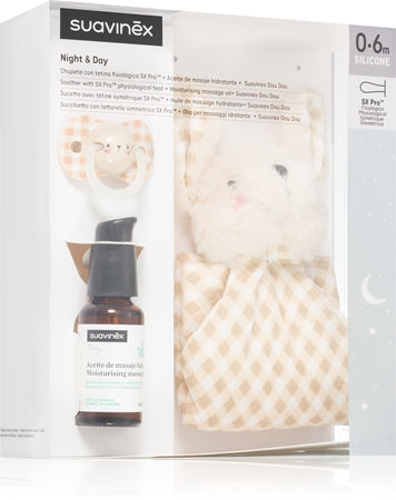 Suavinex Night & Day Gift Set Gift Set For Babies Cream Lion 