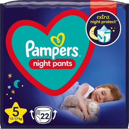 Pampers Night Pants Size 5 Disposable Nappy Pants Night 