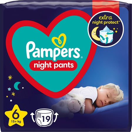 Pampers Night Pants Size 6 Disposable Nappy Pants Night 