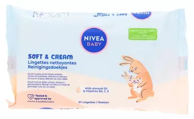 Nivea Baby Soft & Cream 57 Cleansing Wipes