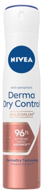 Nivea Derma Dry Control Deodorant Antiperspirant 96H Spray 200 Ml