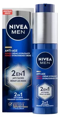 Nivea Men Power Crème Visage 2En1 Anti-Âge Et Anti-Tâches Spf30 50 Ml