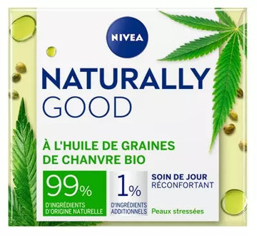 Nivea Naturally Good Soin De Jour Réconfortant Chanvre 50 Ml