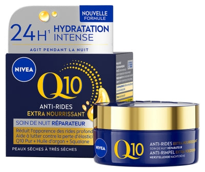 Nivea Q10 Anti-Wrinkle Extra Nourishing Repairing Night Care 50 Ml