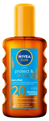 Nivea Sun Protect & Bronze Dry Oil Spf20 200 Ml