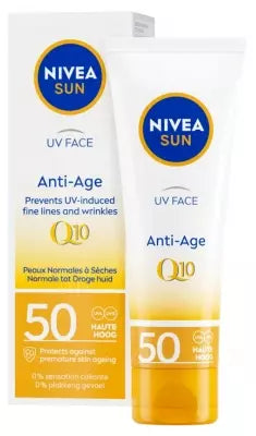 Nivea Sun Uv Face Anti-Aging Q10 Spf50 50 Ml