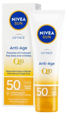 Nivea Sun Uv Face Anti-Aging Q10 Spf50 50 Ml
