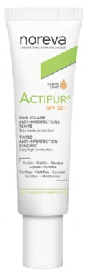 Noreva Actipur Anti-Imperfection Sun Care Spf50+ Light Tint 30 Ml