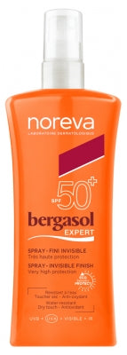 Noreva Bergasol Expert Spray Invisible Finish Spf50+ 125Ml