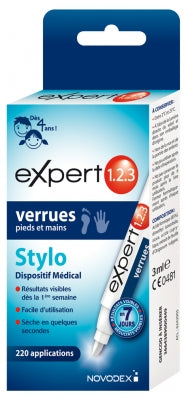 Novodex Expert 1.2.3. Foot And Hand Warts Pen 3Ml