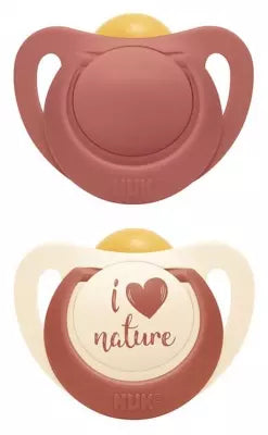 Nuk For Nature 2 Natural Rubber Soothers 6-18 Months