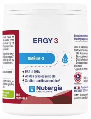 Nutergia Ergy 3 180 Capsules