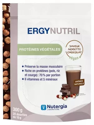 Nutergia Ergynutril Vegetable Proteins Hazelnut Chocolate 300 G