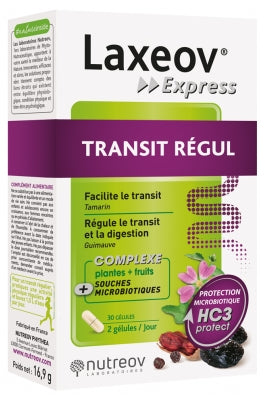 Nutreov Laxeov Express Transit Régul 30 Capsules