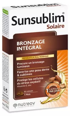 Nutreov Sunsublim Integral Tanning Normal Skin 30 Capsules