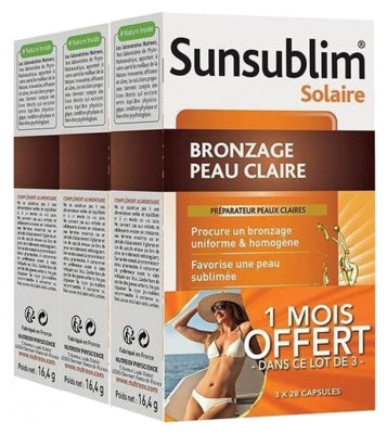 Nutreov Sunsublim Light Skin Tanning 3 X 28 Capsules