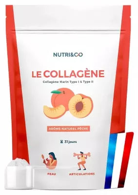 Nutri-Co Marine Collagen Type I & Ii Peach Flavor 190 G