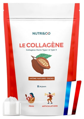 Nutri& Co Marine Collagen Type I & Ii Cocoa Flavor 240 G