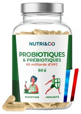 Nutri& Co Probiotics & Prebiotics 60 Capsules